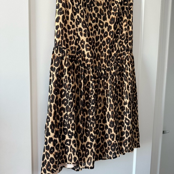 Reformation animal print leopard Taiga mini dress - size 12 (XL) NWOT - Picture 6 of 10